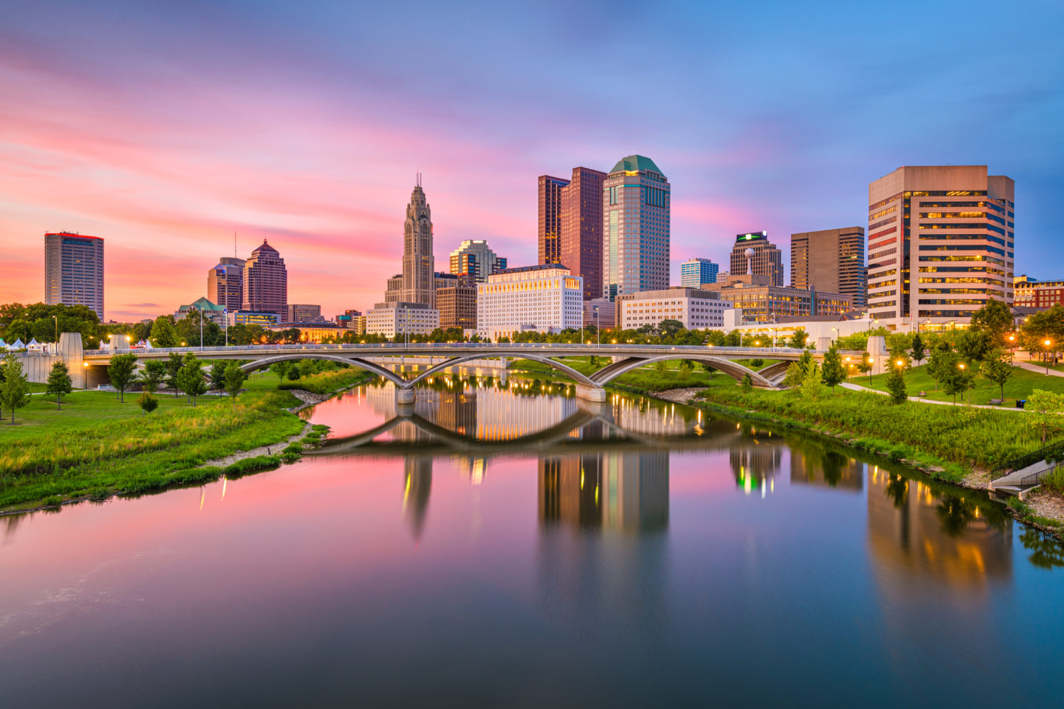 Columbus, Ohio, USA skyline on the river Millennium Health LLC